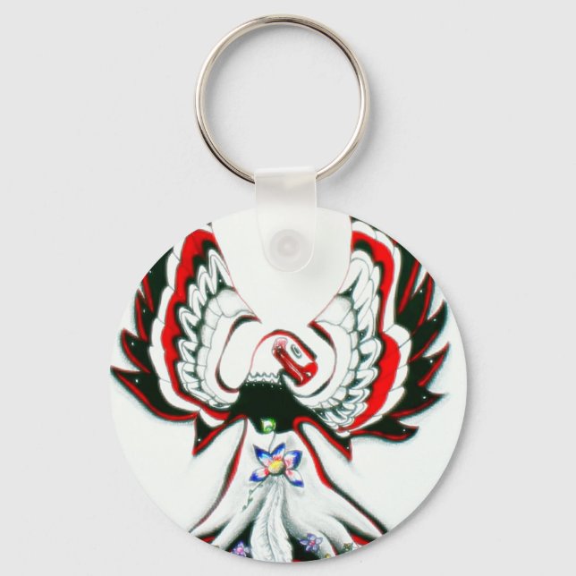 Anishinaabe Thunderbird Keychain (Front)