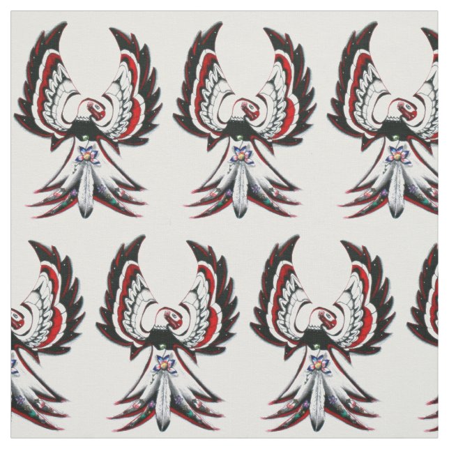 Anishinaabe Thunderbird Material Fabric (Swatch)