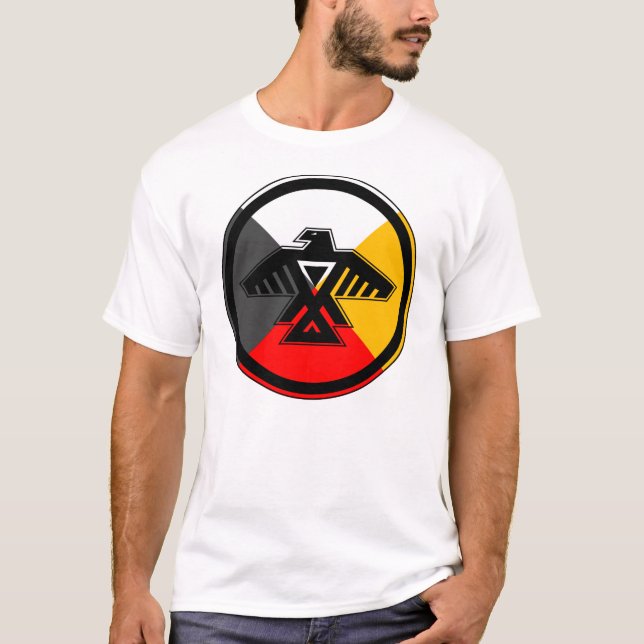 Anishinabek Dodem et T-shirt de 4 directions (Devant)