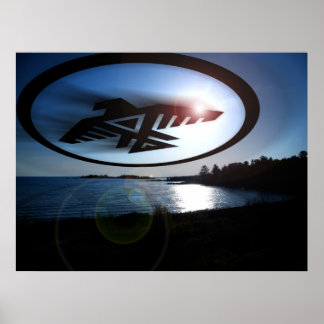 Anishinabek Thunderbird Poster
