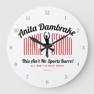 Anita Dambrake Dance Studio Large Clock