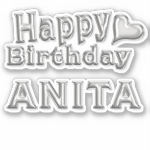Anita Happy Birthday Autocollants