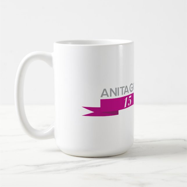 Anita's 15th Anniversary Mug - Large (Left)