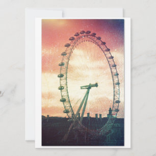Anitiqued London Eye at Sunrise