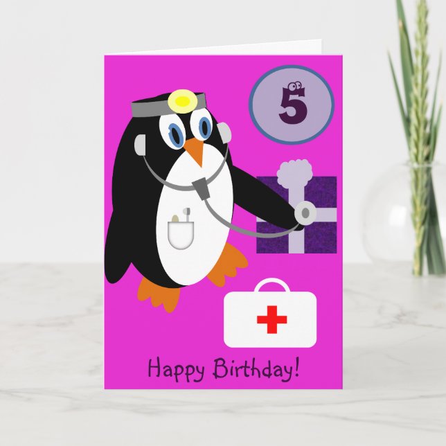 Anivalley Polly Penguin Card (Front)