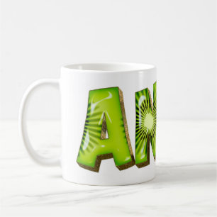 Anja Name Kiwi Style Tasse Teetasse Coffee Mug