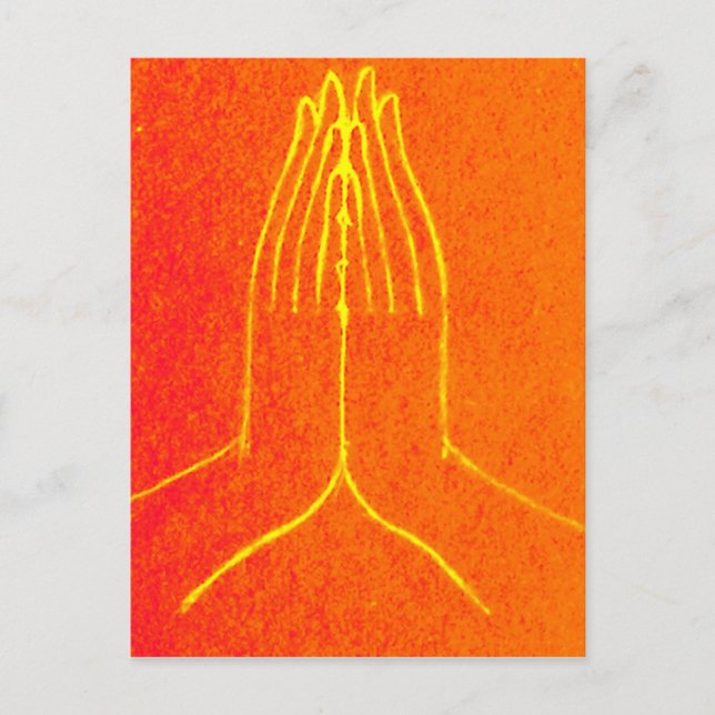 Anjali/Namaskara Mudra Postcard (Front)