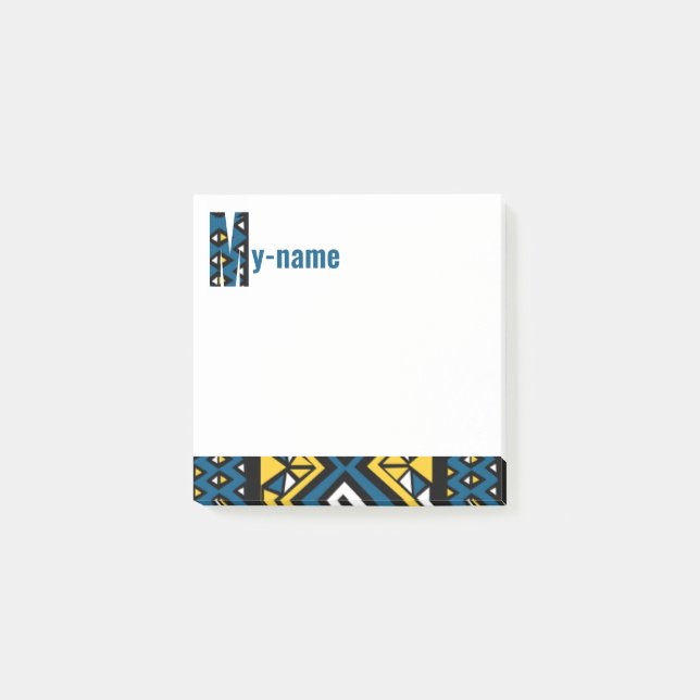 Ankara fabric design post it notes (Front)