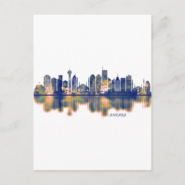 Ankara Skyline Holiday Postcard (Front)