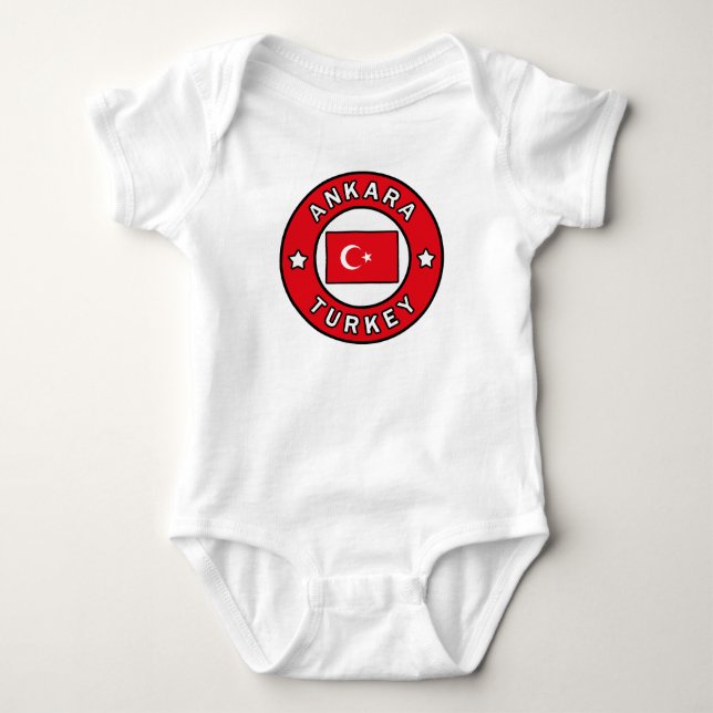 Ankara Turkey Baby Bodysuit (Front)