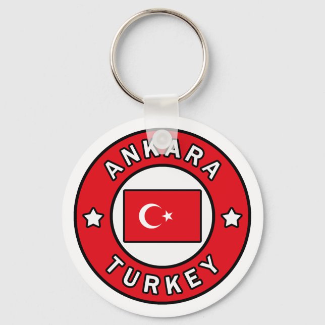 Ankara Turkey Keychain (Front)