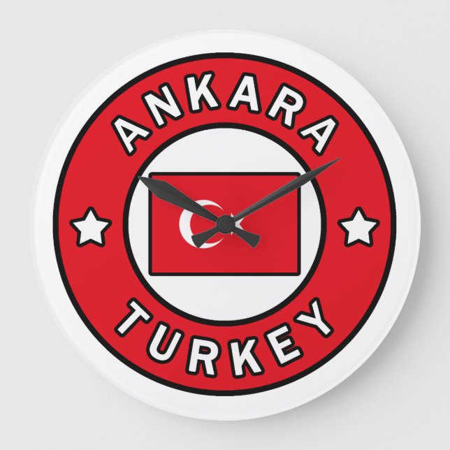 Ankara Turkey Large Clock (Front)