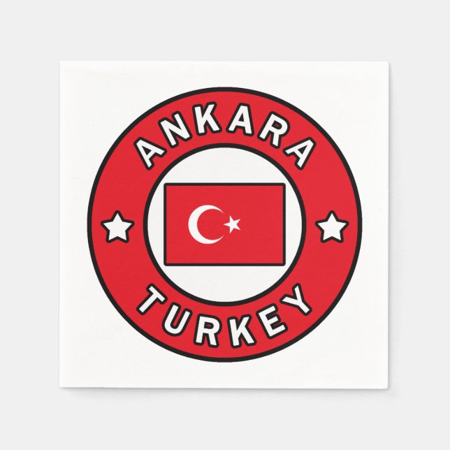 Ankara Turkey Napkin (Front)