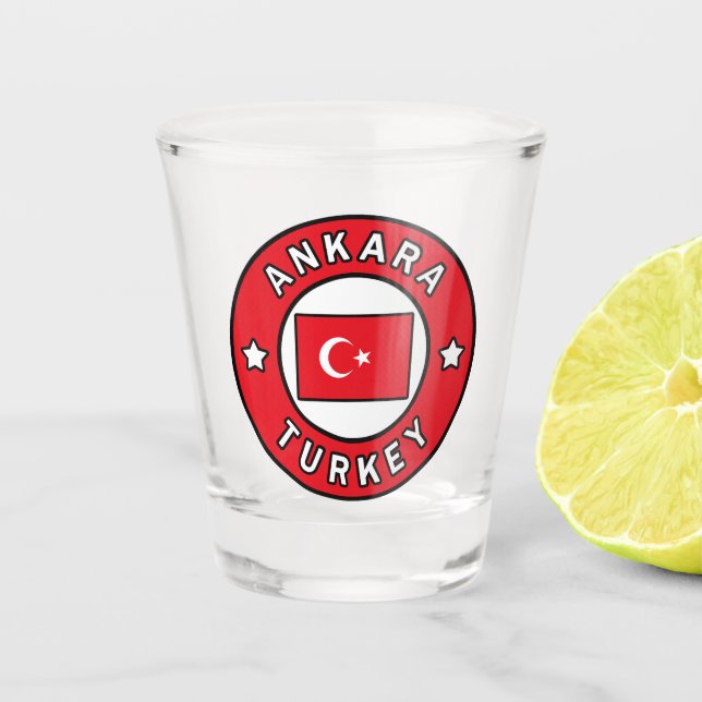 Ankara Turkey Shot Glass (Front)