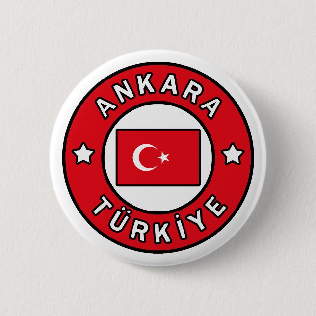 Ankara Türkiye 2 Inch Round Button (Front)