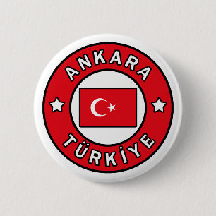 Ankara Türkiye 2 Inch Round Button