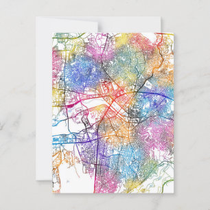 Ankara Türkiye City Map Postcard