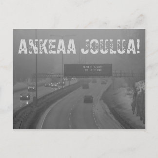 Ankeaa joulua joulukortti postcard