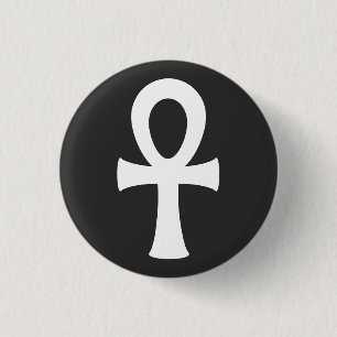 Ankh 1 Inch Round Button