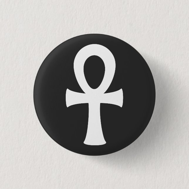 Ankh 1 Inch Round Button (Front)