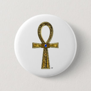 Ankh 2 Inch Round Button