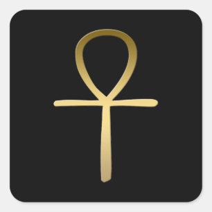 Ankh cross Egyptian symbol Square Sticker