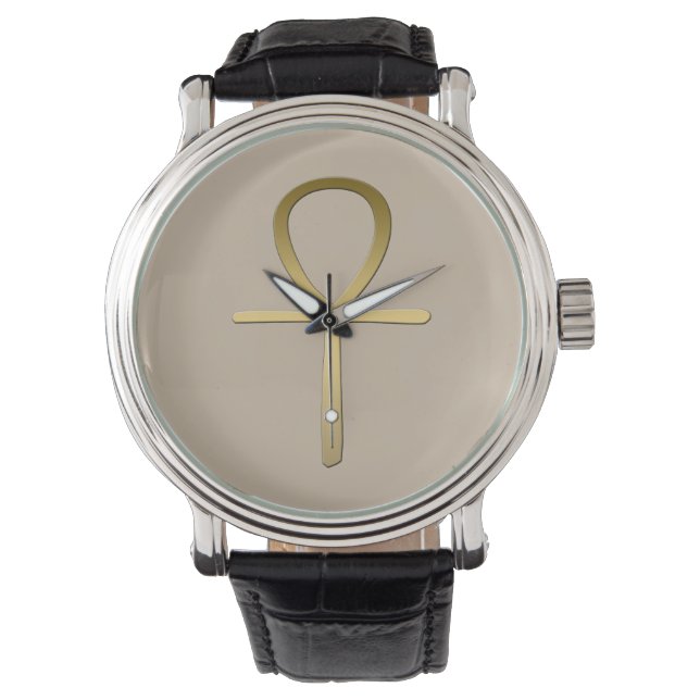 Ankh cross Egyptian symbol Watch (Front)