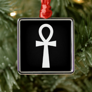 Ankh Egyptian Hieroglyph  Metal Ornament