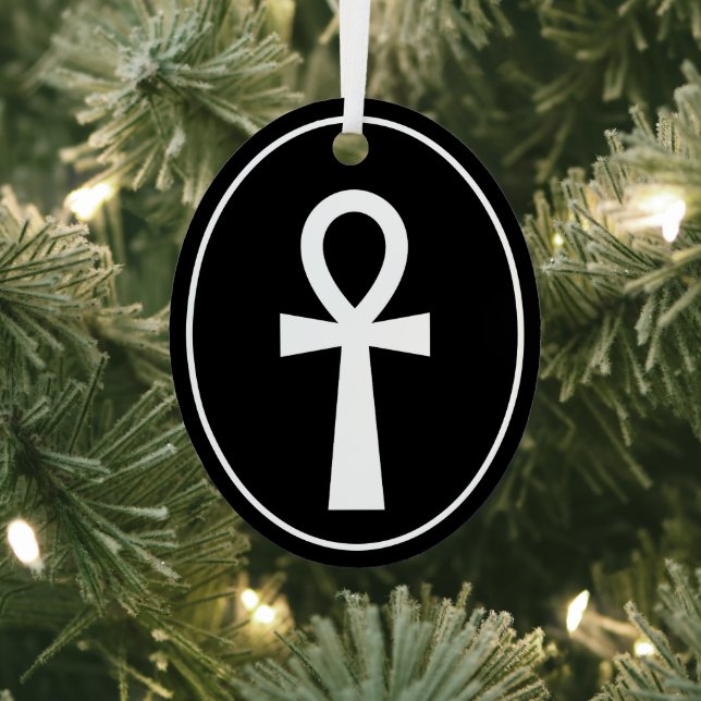 Ankh Egyptian Symbol Metal Ornament (Insitu)