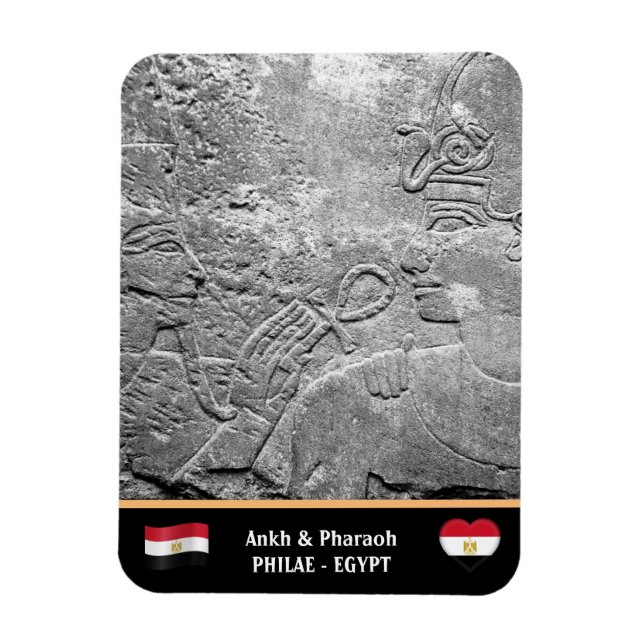 Ankh Magic & Sacred Medicine, Philae Temple /Egypt Magnet (Vertical)