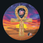Ankh Magnet<br><div class="desc">For over 5, 000 years, Ankh has been a symbol of eternal life. Ankh forms a key representing female/male union and the cycle of life. The oval handle of the key has no beginning and no end, representing celestial eternity. The cross rests on the Earth, like the Sun on the...</div>