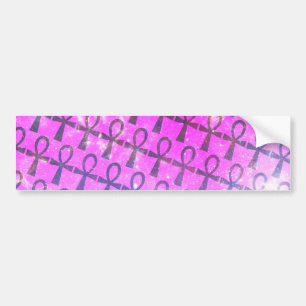 Ankh Pattern Bumper Sticker