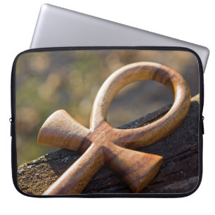 Ankh symbol laptop sleeve