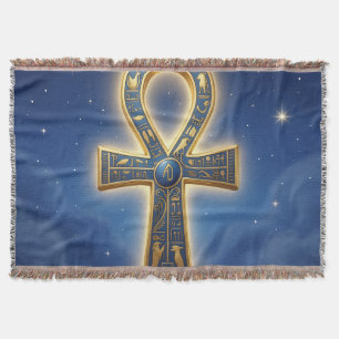 Ankh Symbol Meaning – Key of Life´11 Throw Blanket