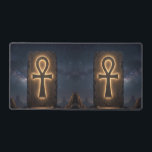 Ankh Symbol Meaning – Key of Life´12 Desk Mat<br><div class="desc">The Ankh (☥) is an ancient Egyptian symbol representing life,  immortality,  and divine power. It is associated with deities like Isis and Osiris and symbolizes eternal life.</div>