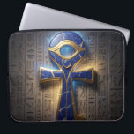Ankh Symbol Meaning – Key of Life´8 Laptop Sleeve<br><div class="desc">The Ankh (☥) is an ancient Egyptian symbol representing life,  immortality,  and divine power. It is associated with deities like Isis and Osiris and symbolizes eternal life.</div>