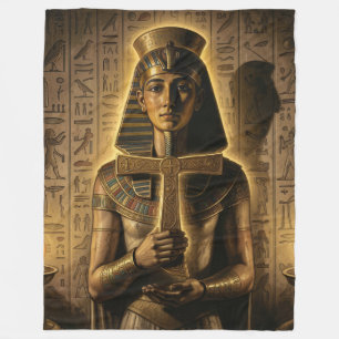 Ankh Symbol Meaning – Key of Life Fleece Blanket