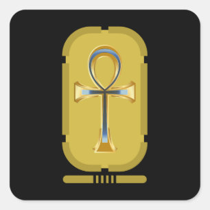 Ankh Symbol Square Sticker