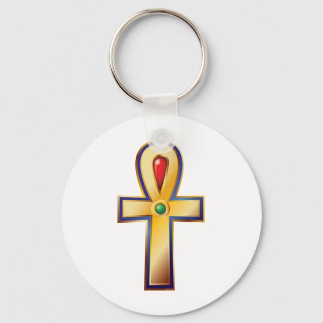 Ankh- The Ancient Egyptian Symbol of Life Keychain (Front)