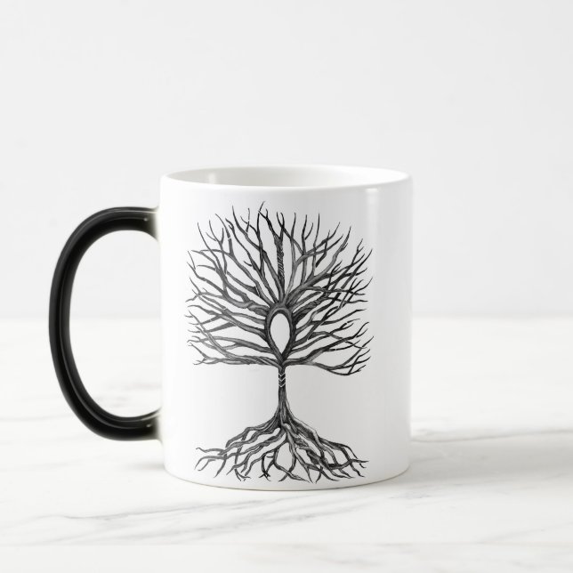 Ankh  Tree of LIfe Design Magic Mug (Left)