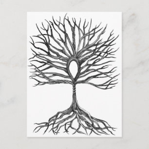 Ankh  Tree of LIfe Design Postcard