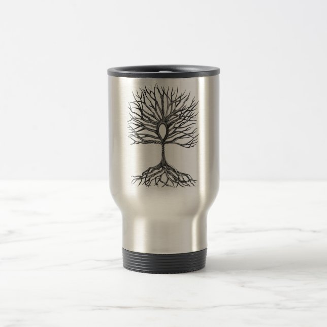 Ankh  Tree of LIfe Design Travel Mug (Center)