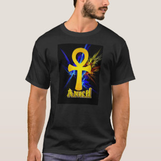 Ankh with Fractal Lightning T-Shirt