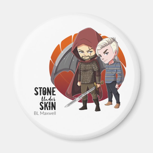 Ankit and Ethan from Stone Under Skin Magnet (Front)