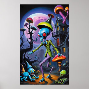 Ankle-Biter in Shroom Town Fantasy Poster