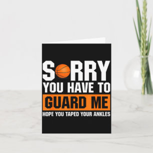 Ankle Breaker Sorry Have To Guard Funny Basball Card