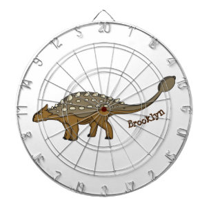 Ankylosaurus armoured dinosaur illustration dartboard