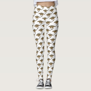 Ankylosaurus armoured dinosaur illustration leggings