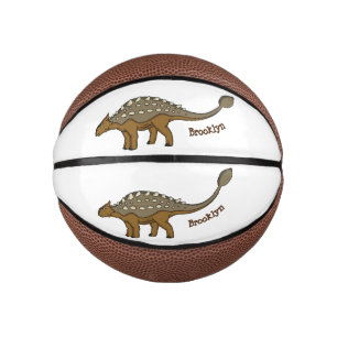 Ankylosaurus armoured dinosaur illustration mini basketball