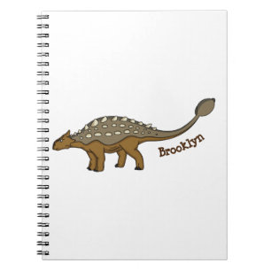Ankylosaurus armoured dinosaur illustration notebook